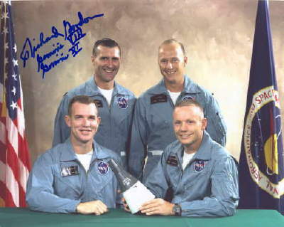 This picture was signed for me by Dick Gordon at Autographica, November 2003.