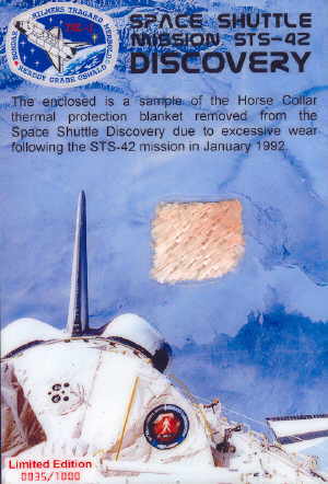 STS-42 Space Shuttle Discovery Flown Relic Card